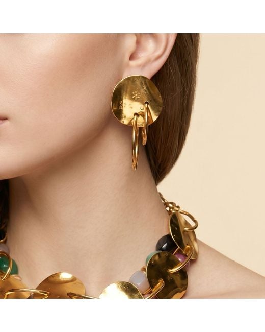 Jaredjamin Metallic Viviane Clip-On Earrings