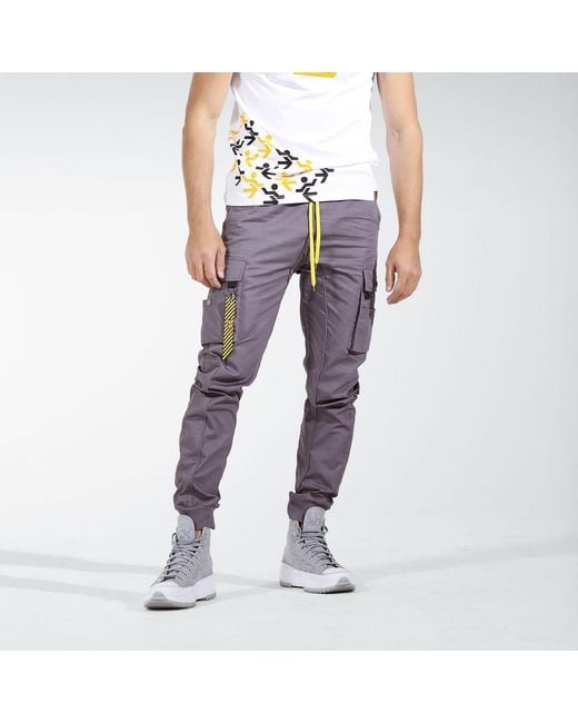 Chuks Collins Gray Crotona Cargo Pants – Accent for men
