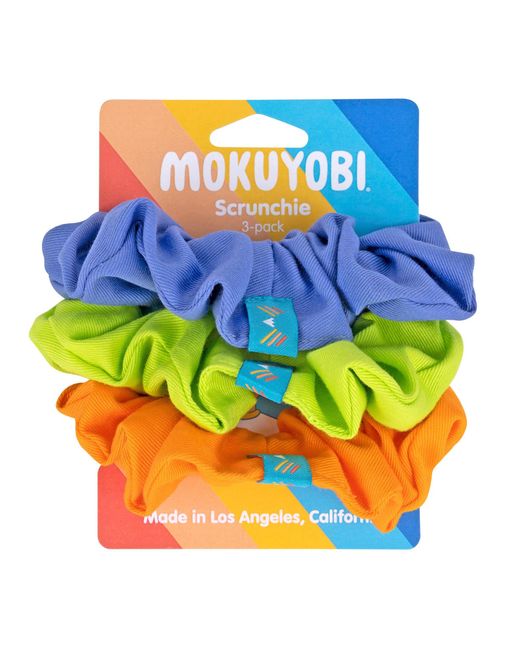 Mokuyobi Blue Rockit Scrunchie Three Pack