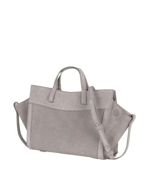 Saonara Brand Gray Mini Shopping Suede Limited Edition