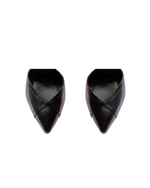 The 5Th Element Black Rihanna Leather Pointed Heels