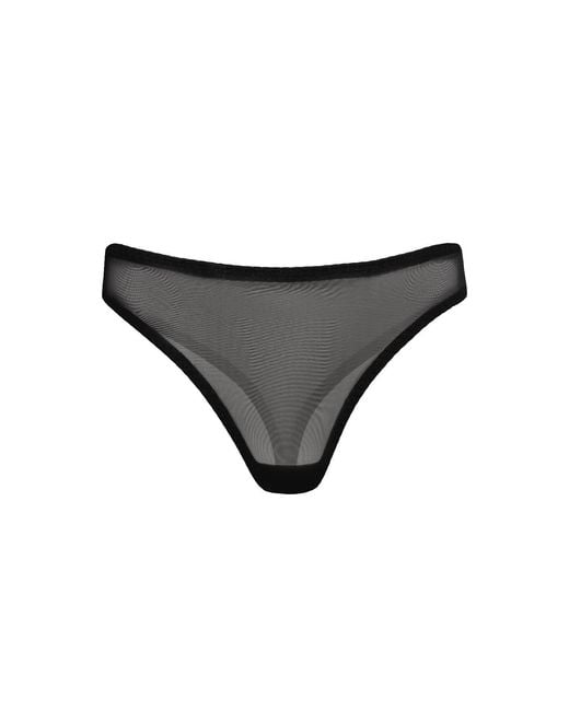 Daily Underwear Black String Panties Base