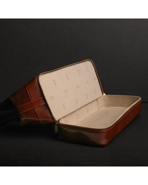 Time Resistance Brown Large Italian Leather Doctor Bag