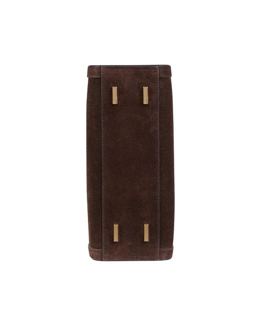 Saonara Brand Brown Mini Shopping Chocolat Suede