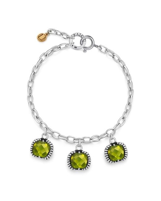 Unaloe Green Super Fantasy Bracelet– Timeless Elegance With Three Crystal