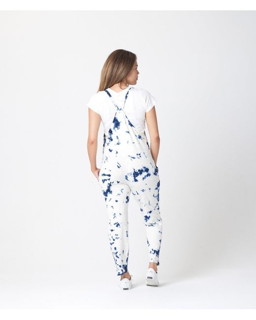 Known Supply Blue Organic Cotton Adjustable Overalls