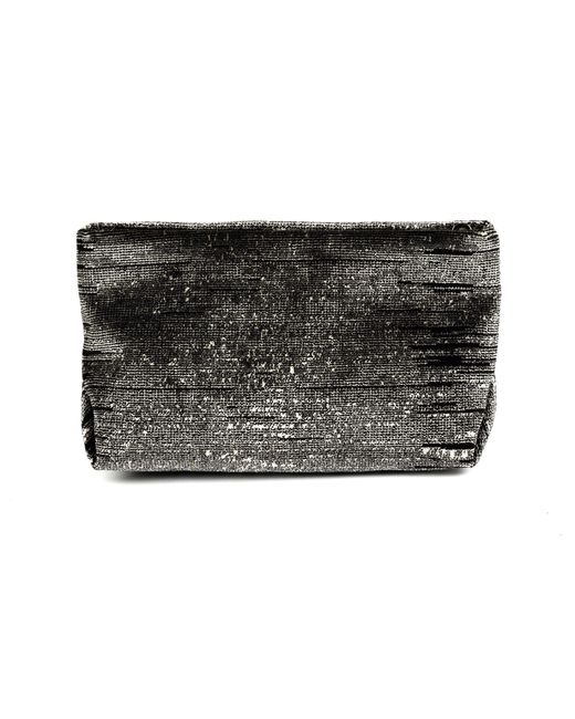 SJW BAGS LONDON Black Blenheim Velvet Clutch Bag