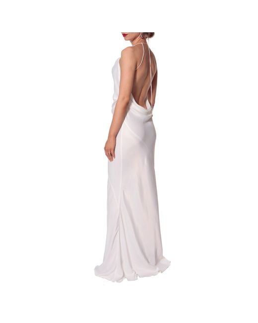 AGGI by HALEWSKI White Melanie Off Maxi Dress