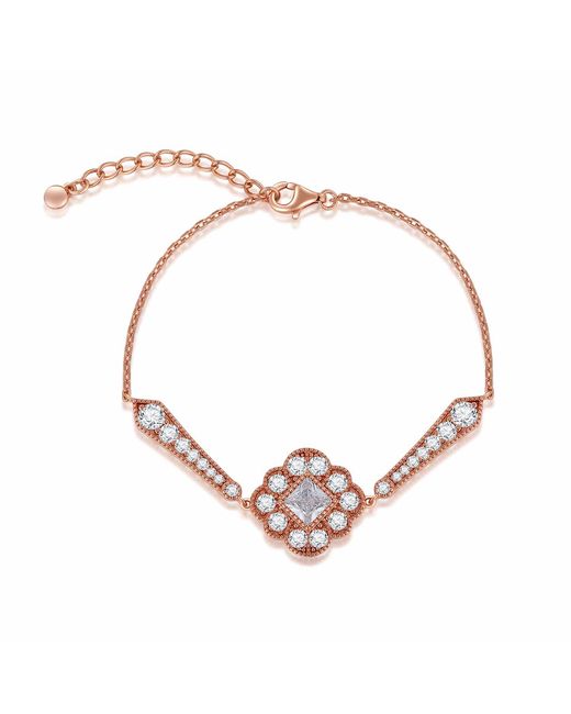 Retro Chic Metallic Ballet Bracelet