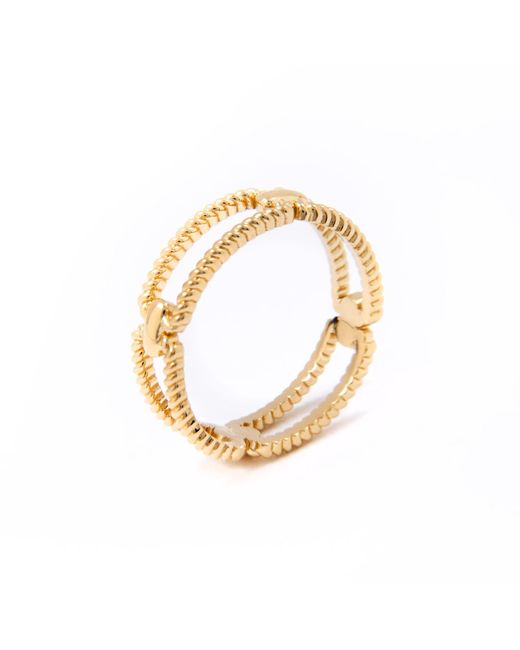 Belinda Jewelz Metallic Chloe Textured Loop Ring