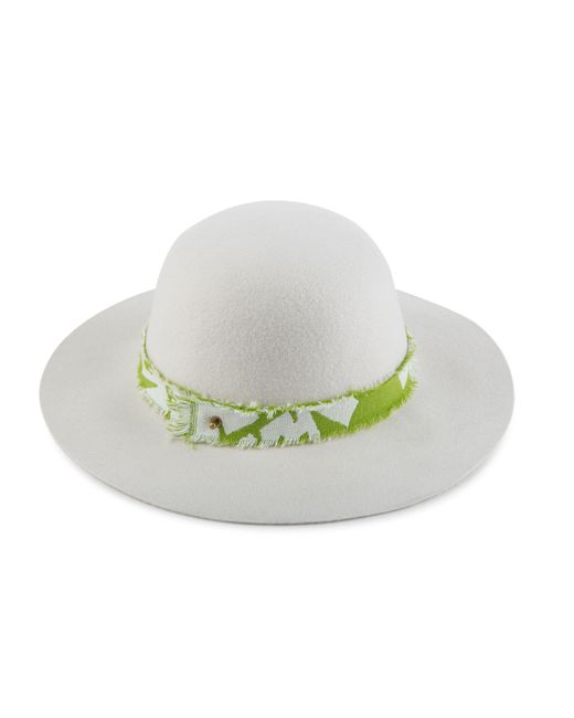 Justine Hats White Felt Boho Hat