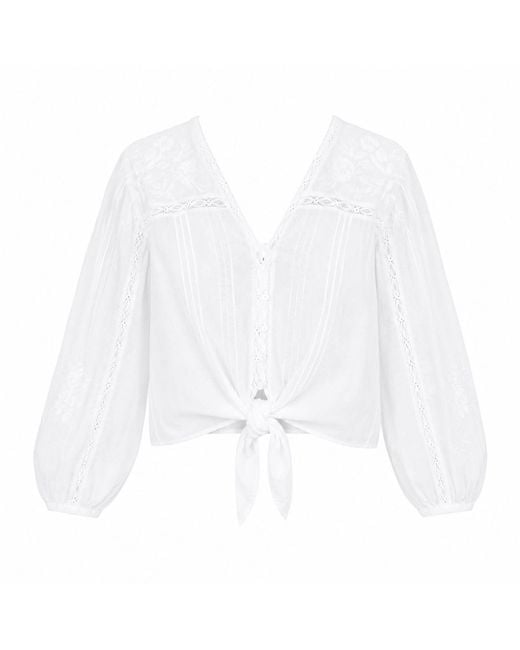 Muche Et Muchette White Coquette Shirt