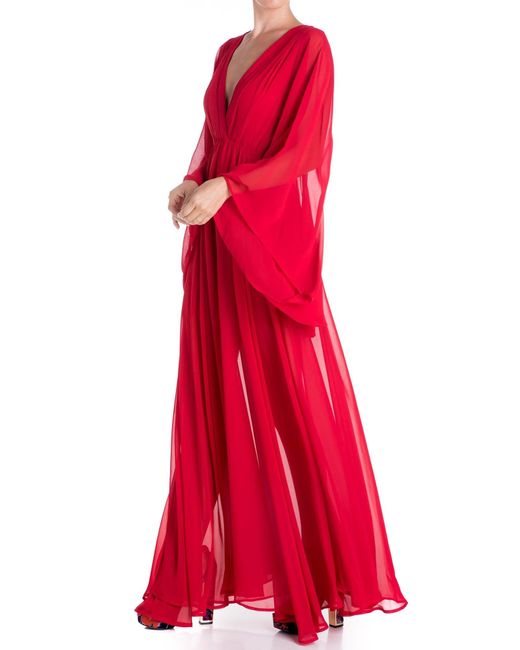 Meghan Fabulous Red Sunset Maxi Dress