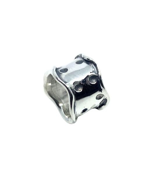 Tg-Jewellery by Tamara Gervasio Metallic Plain Chunky Dot Ring One Of A Kind