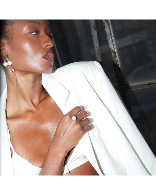 Studio Baloge White Auréole Earrings