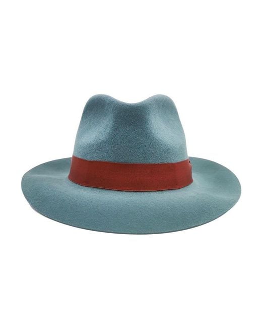 DORIA 1905 Blue Light Smooth Lapin Felt Drop Hat for men