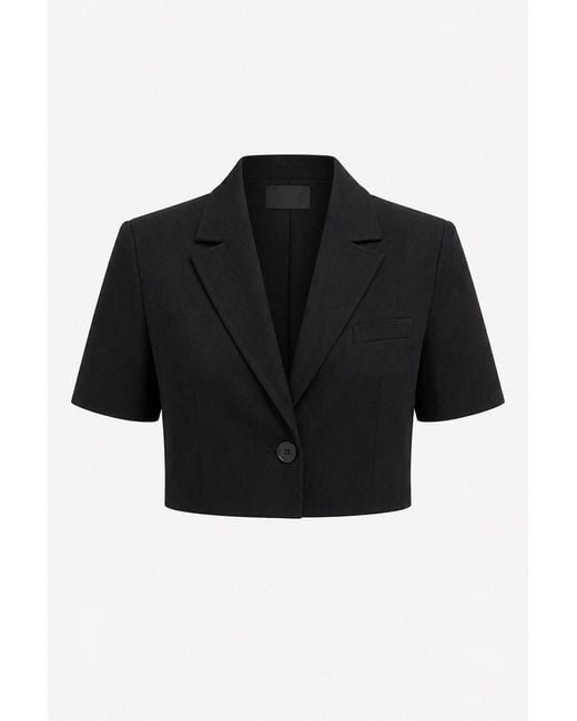 Exquise Black Dallas Cropped Blazer