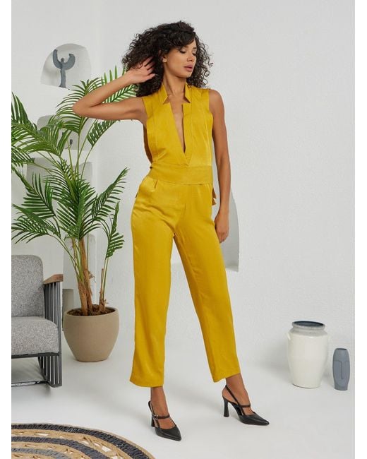 Lumina Eligma Yellow The Star Overall Jumpsuit