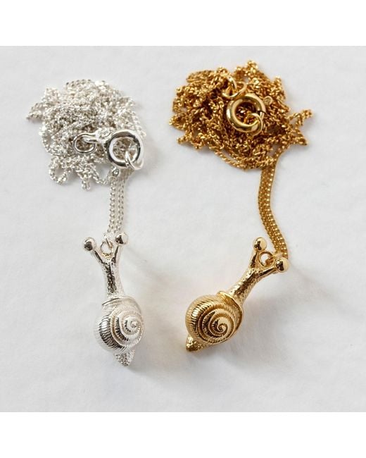 Lee Renee Metallic Baby Snail Necklace –