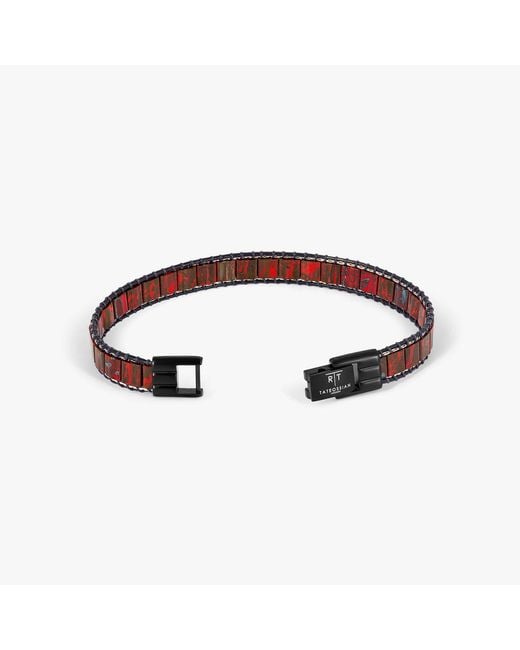 Tateossian Brown Mosaic Bracelet for men