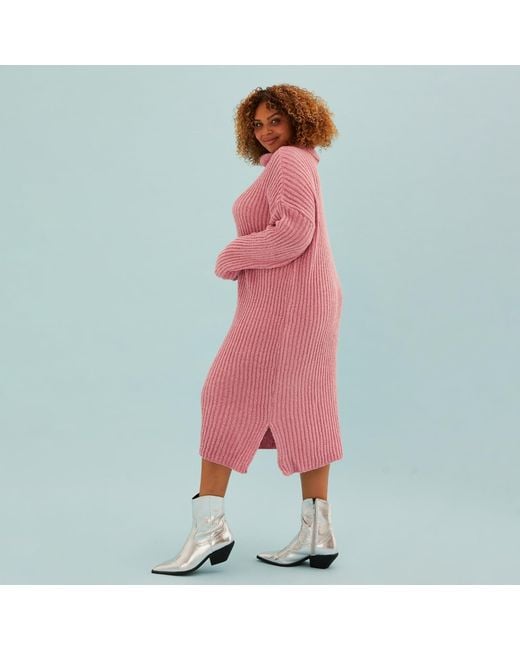 Cara & The Sky Joey Midi Dress Dusky Pink