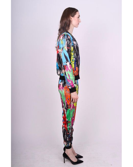 Any Old Iron Blue Printed Heroes Bomber Jacket