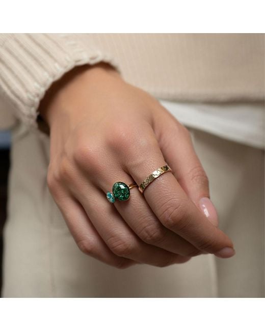 Kate Koel Natural Textured Band Stacking Ring