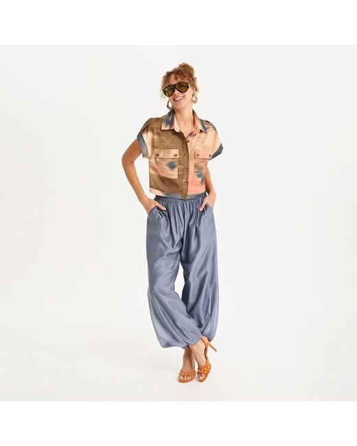 Lalipop Design Blue Mist Fluid Pants