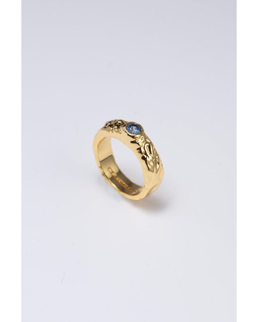 Classicharms Metallic Sylvie Molten Gemstone Stackable Ring
