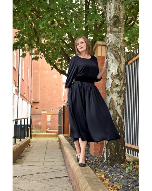 Frock Tales Black Revival Midaxi Dress