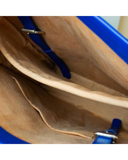 godi. Blue Handmade Adjustable Tote Bag