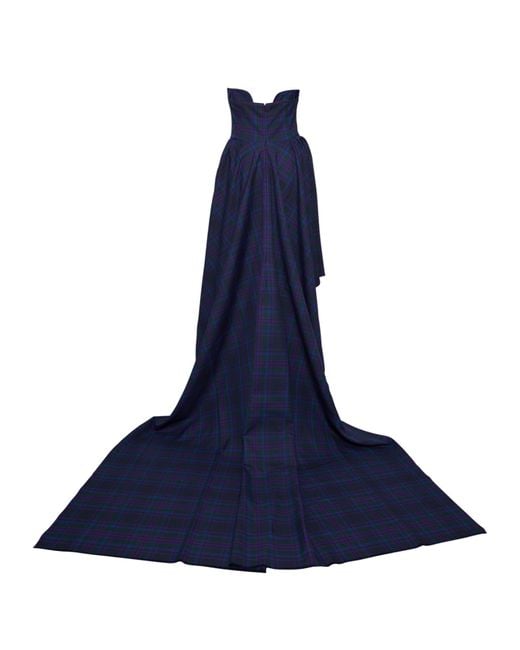 Sarah Regensburger Blue Warrior Tartan Dream Dress