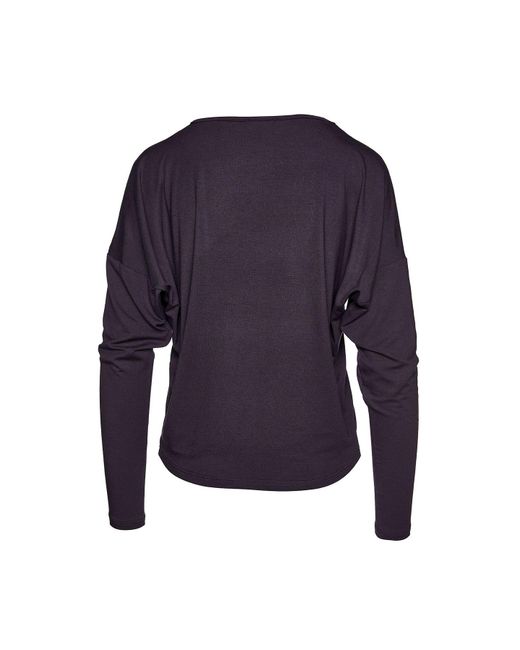 Conquista Blue Ink Colour Micromodal Batwing Top