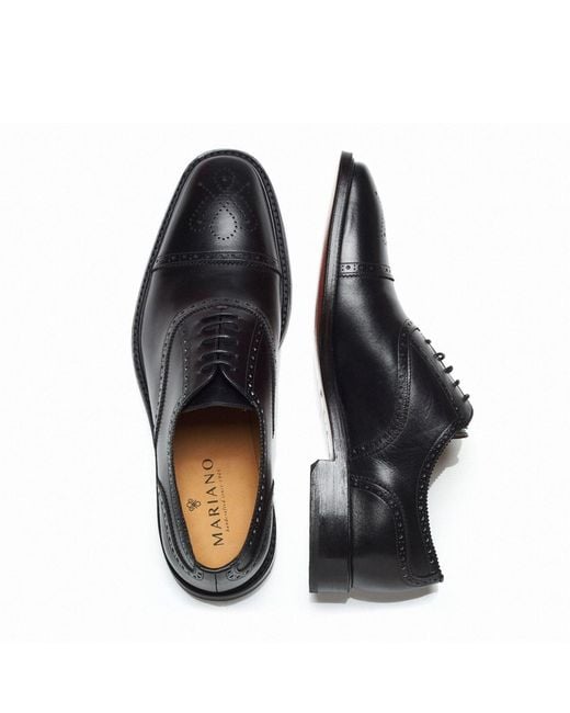 Mariano Shoes Black Lisboa Oxford for men