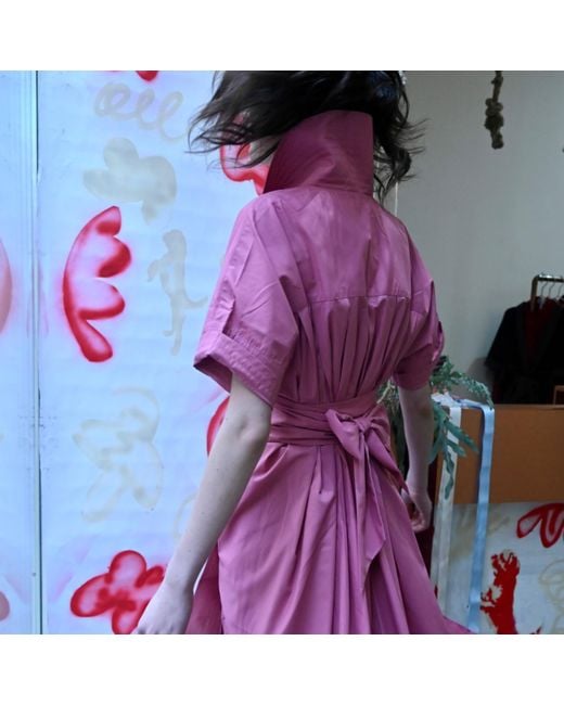 LA FEMME MIMI Pink Malinova Wrap Dress