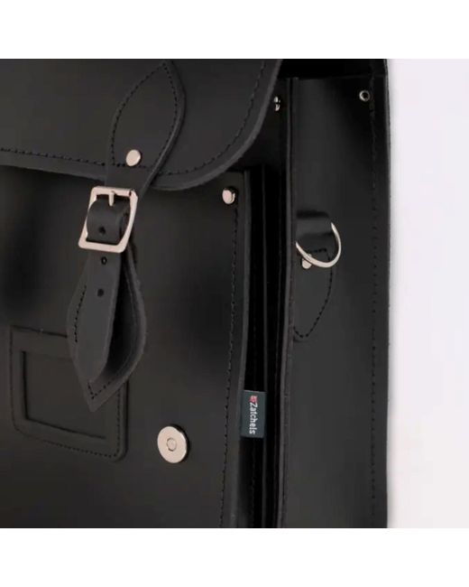 Zatchels Blue Handmade Leather Small City Backpack