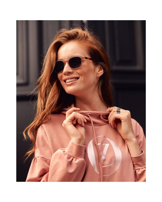 Oh!Zuza Pink Hooded Sweatshirt Midi Dress