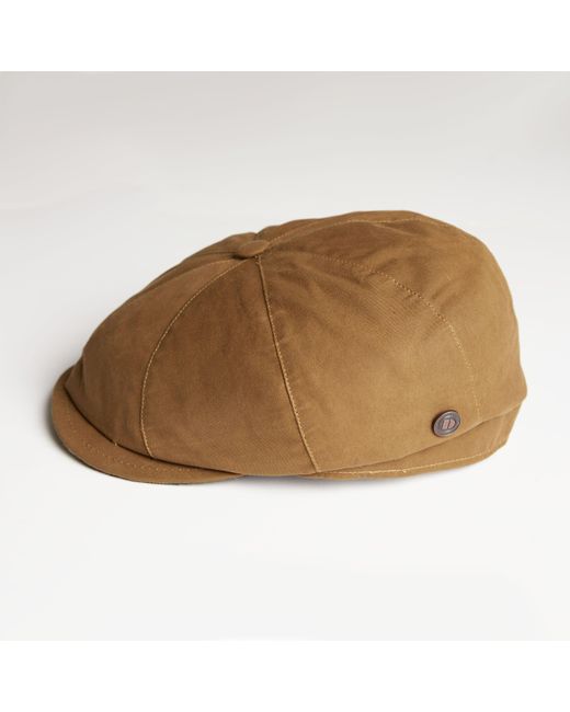 Dasmarca Hats Brown Josh Camel Italian Waterproof Newsboy Bakerboy Cap for men