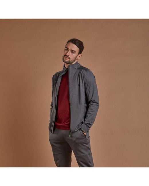 NUMBAT Gray Performance Jacket Full Zip for men