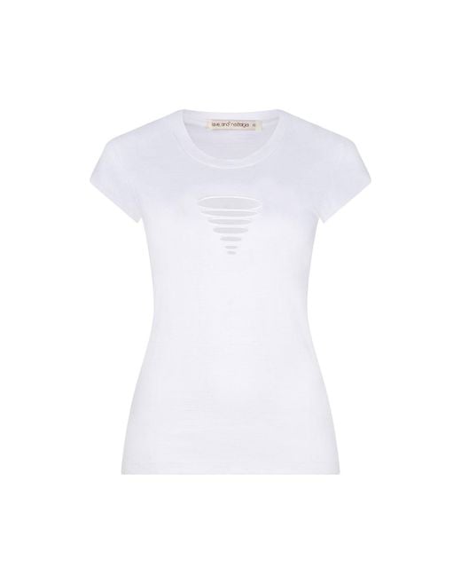 Love and Nostalgia White Slash Tee