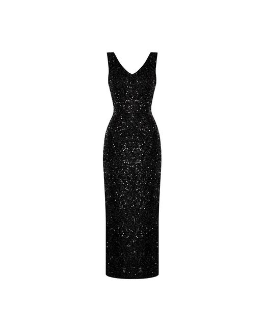 Elsava Black Nox Sequin Dress