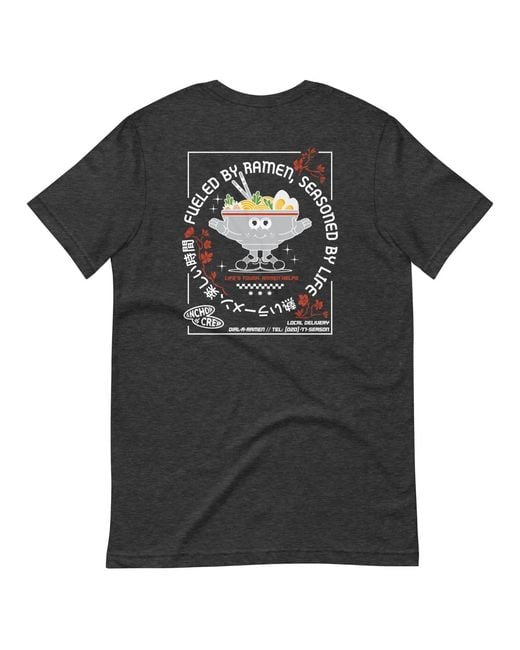 Anchor and Crew Black Heather Ramen House Dial-A-Local Organic Cotton T-Shirt
