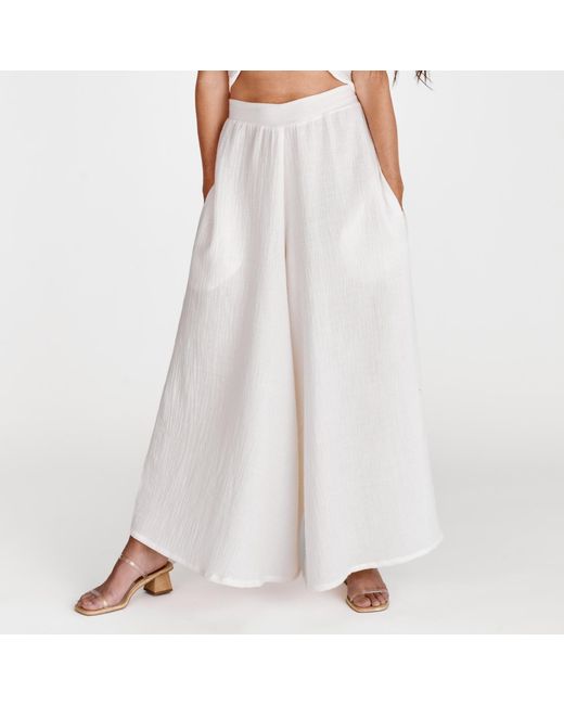 Italia A Collection Natural Creamy Dreamy Palazzo Pant