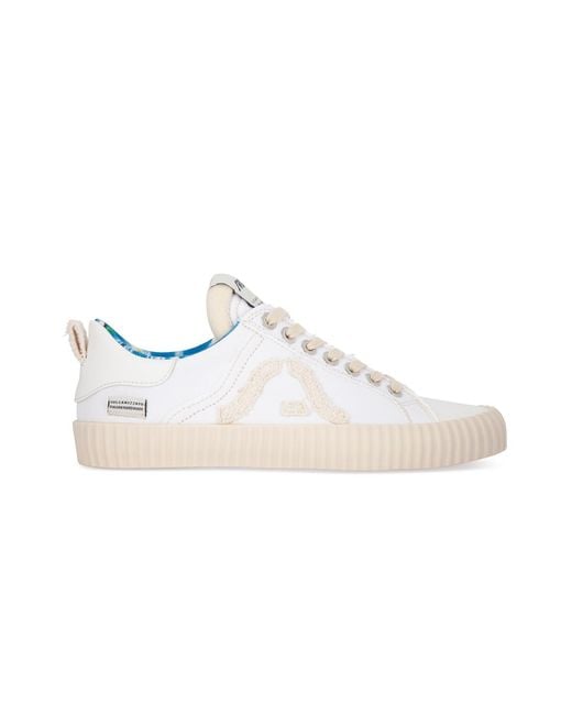 Springa | Unique Vulcanized Sneakers Italian Handmade White Wavy Shirt Sneakers for men