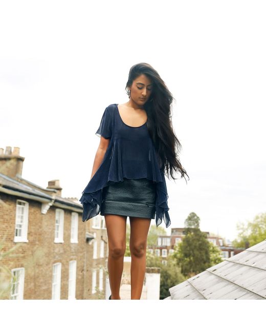 Misha Vaidya Black Lunar Top