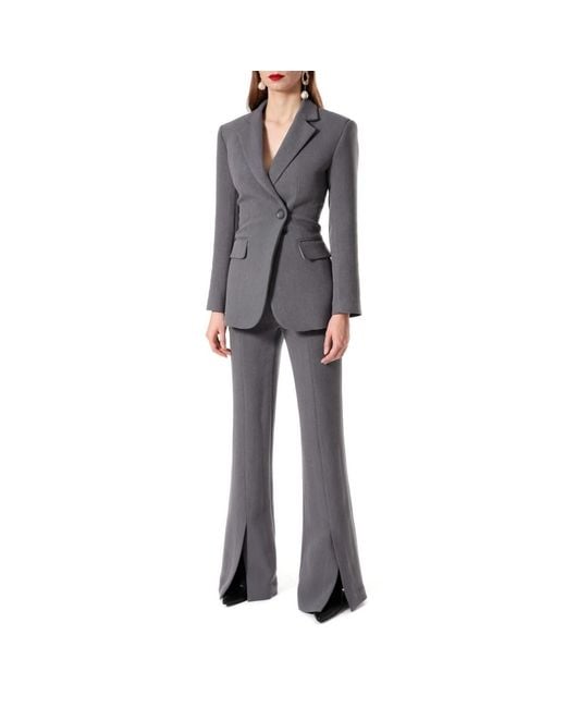 AGGI by HALEWSKI Gray Pants Monica Baltic Flared Pants- Long