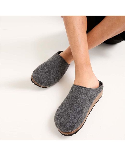 Pretty You London Gray Mister You Jamie Mule Slippers for men