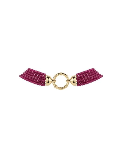 Retro Chic Purple Tassel Necklace