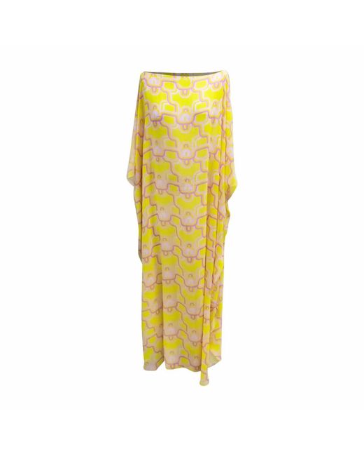 Julia Clancey Yellow Lydy Limon Madam Georgette Kaftan