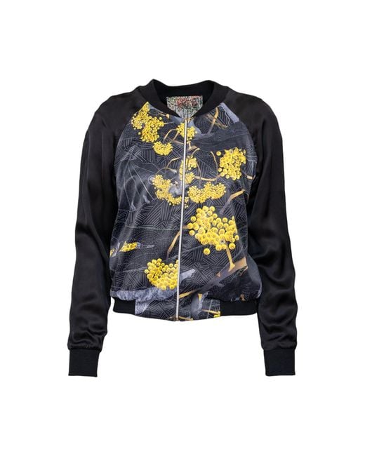 ARTISTA Black Diana Zipped Bomber Jacket